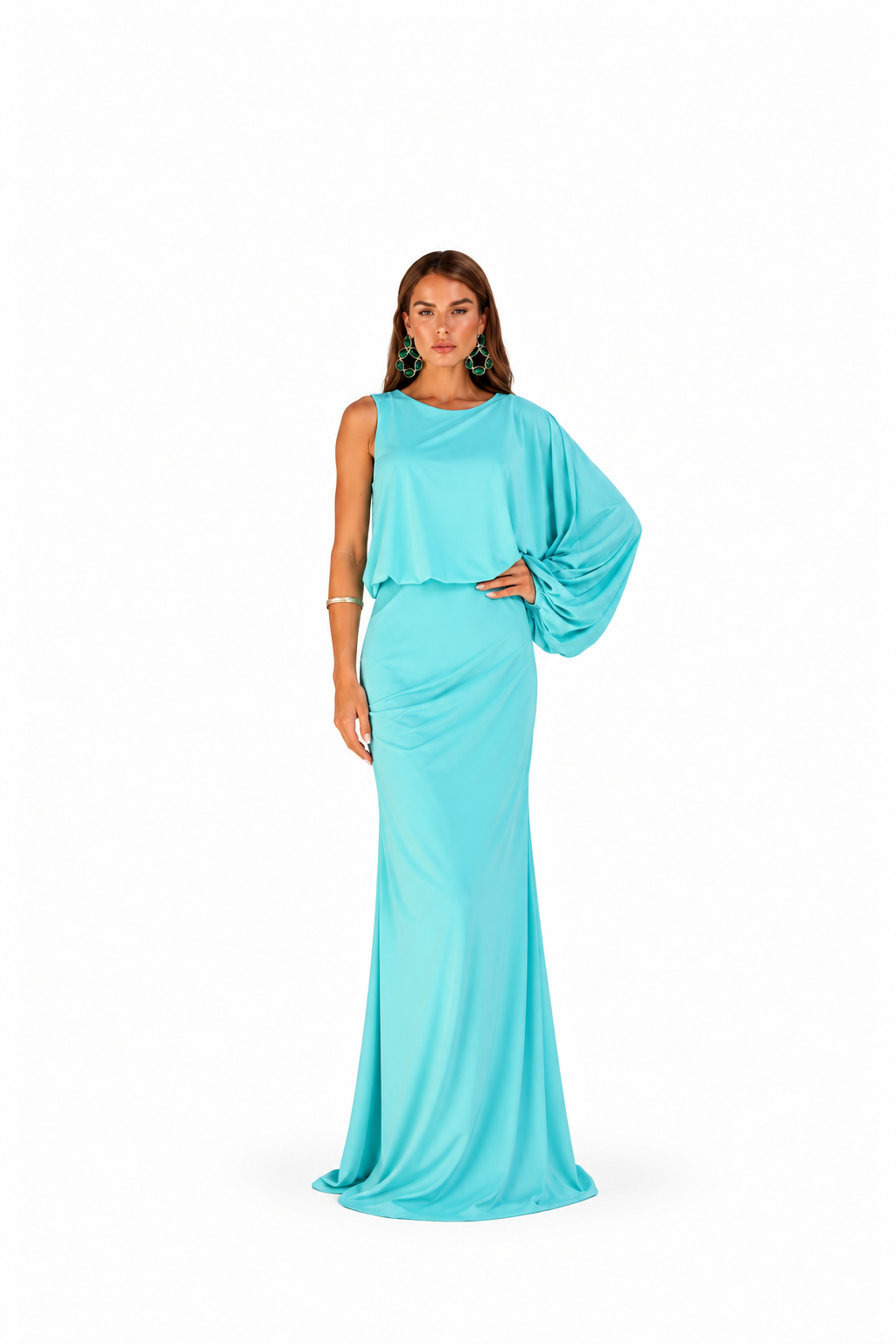 Vestido Longo Assimétrico