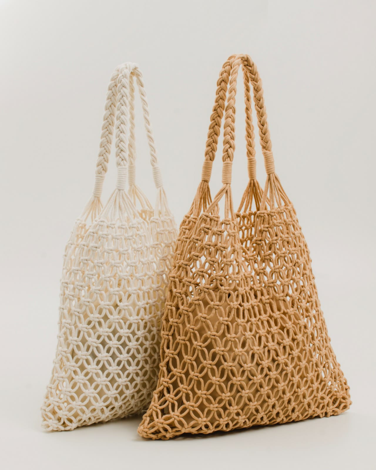 Bolsa tote em macramê