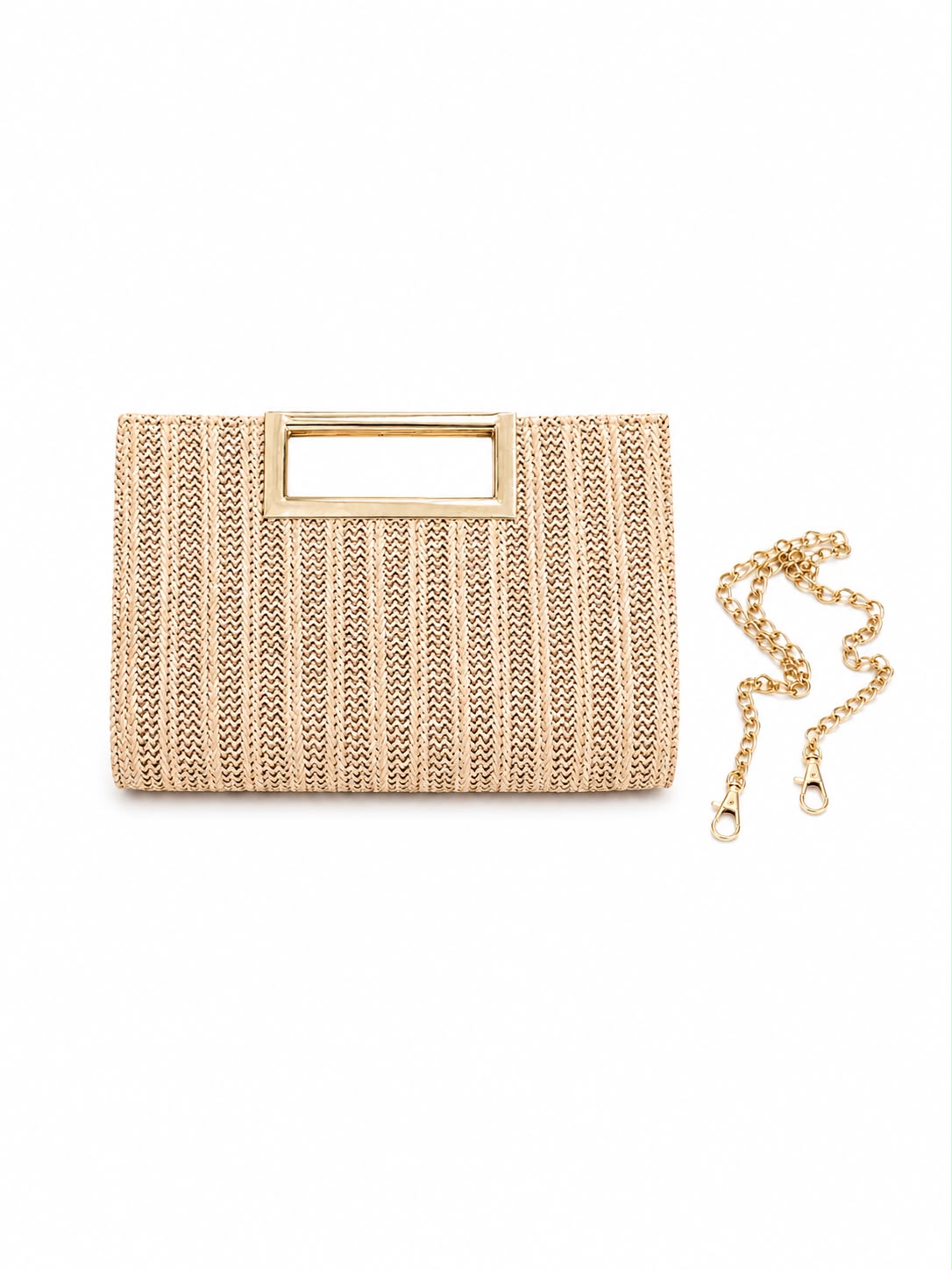 Bolsa clutch estruturada