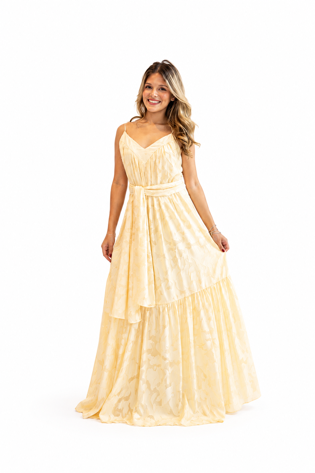 Vestido longo c/ amarração