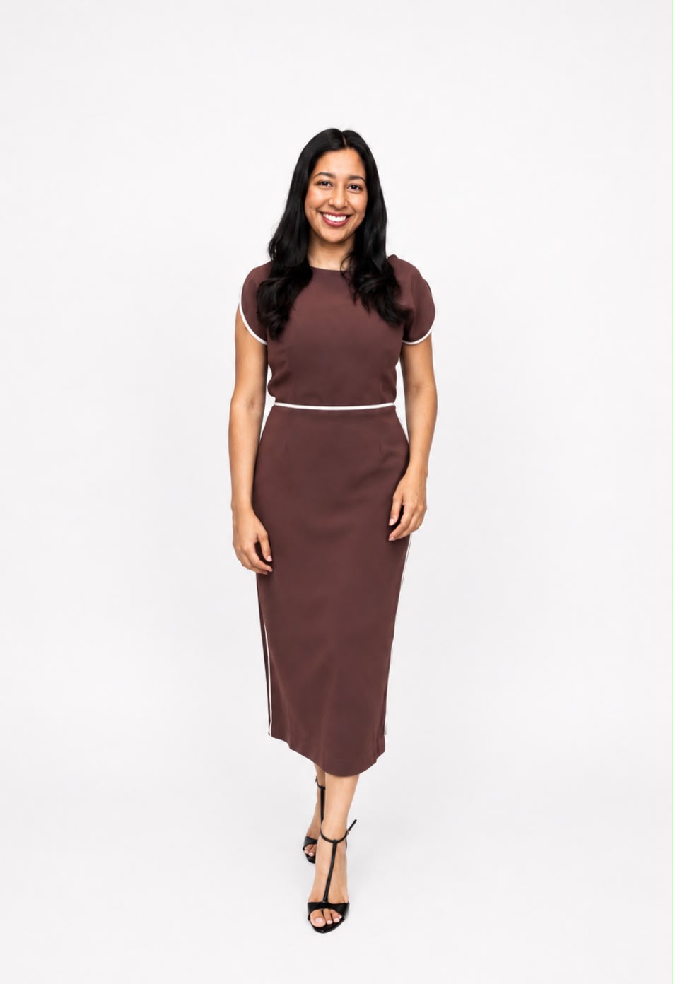 Vestido Midi C/ Detalhes